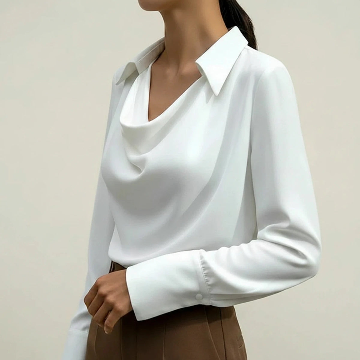 Women's Collared Elegant Blouse