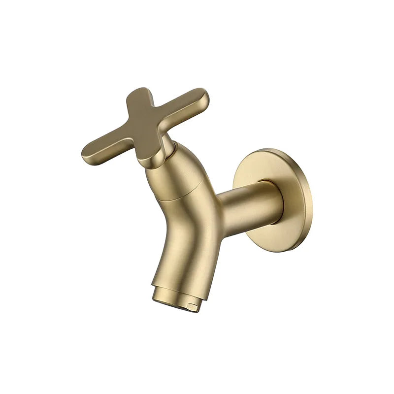 Niropi | BrassFlow – Wall-Mounted Cold Water Tap in Solid Brass