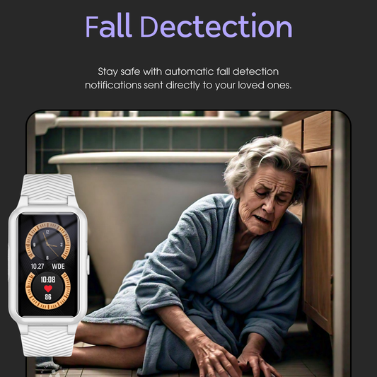 Niropi | Fall Detection Watch for Seniors - 4G Medical Alarm with GPS & SOS Smartwatch