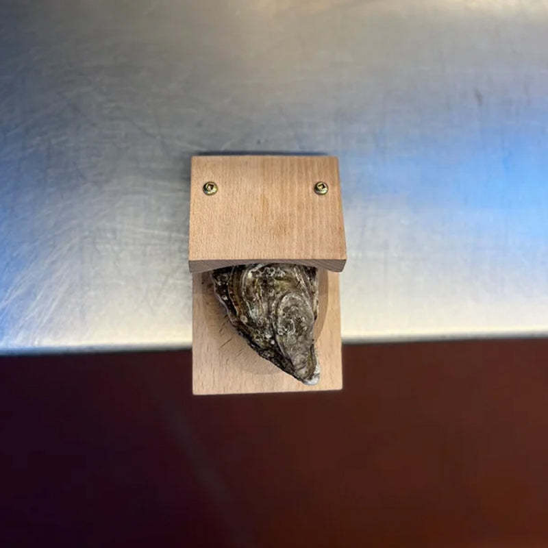 Niropi | Premium Wood Handle Oyster Shell Opener Clamp