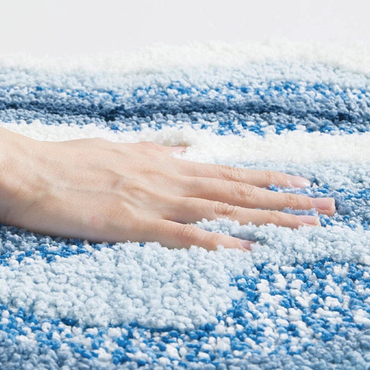 Niropi | Seaside Footprint Pattern Bath Mat