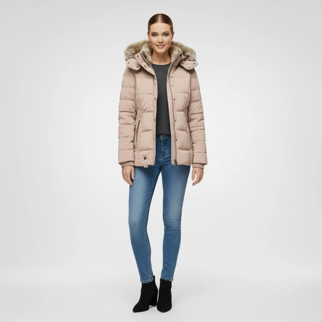 Women's Hooded Quilted Puffer Jacket
