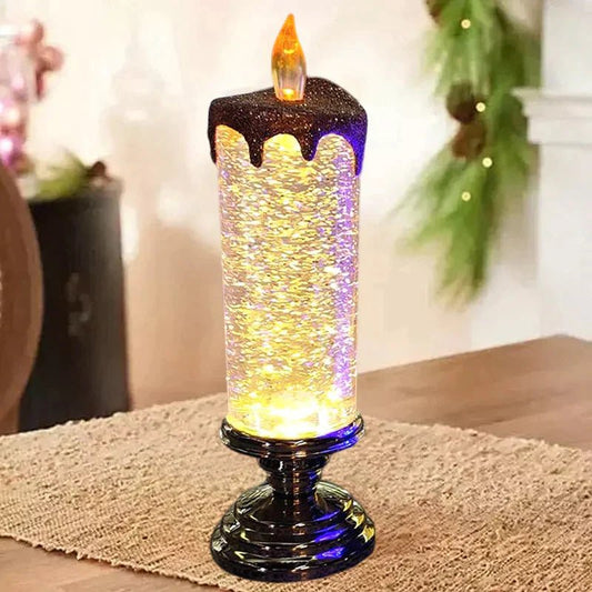 Flickering Glow – Christmas LED Candle for Warm Holiday Decor