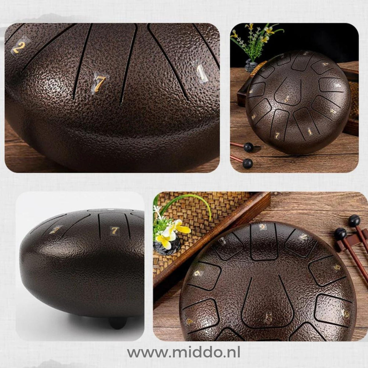 Harmonii KlankOase™ Steel Tongue Drum – Magical Sound Bowl Sound for Peace, Meditation & Creative Expression