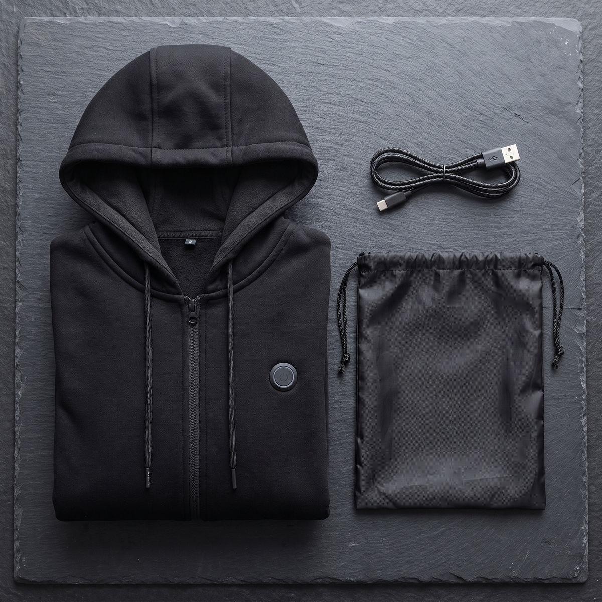 Heated Hoodie with 11 Heating Zones, 3 Heat Levels and USB Charging