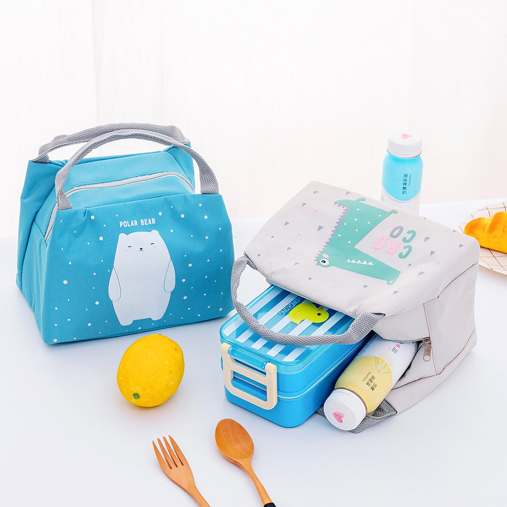 Insulated Lunch Tote with Fox Print