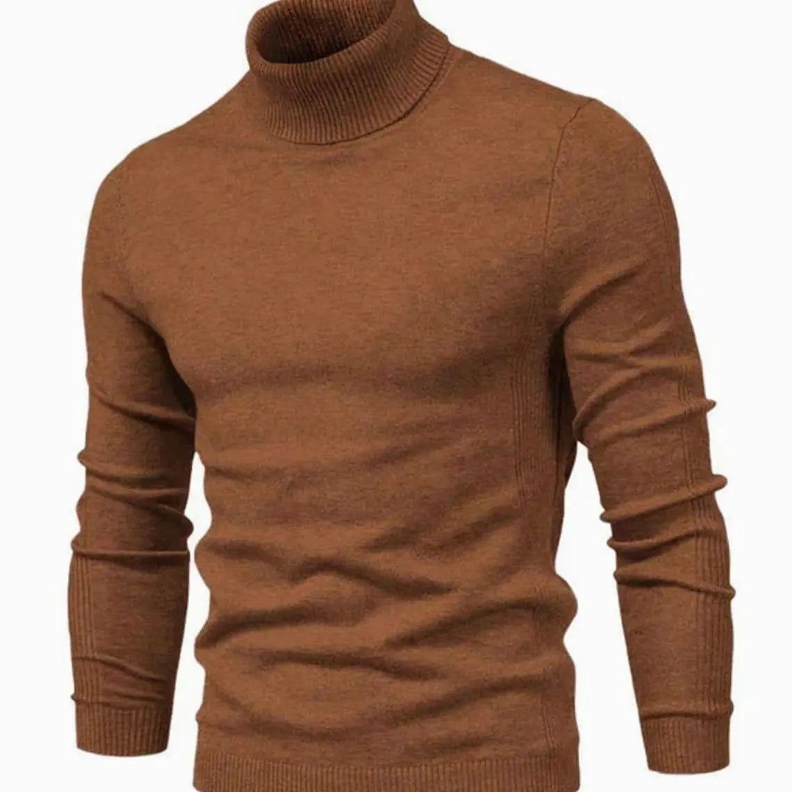 Men's Casual Slim-Fit Turtleneck Knit Sweater