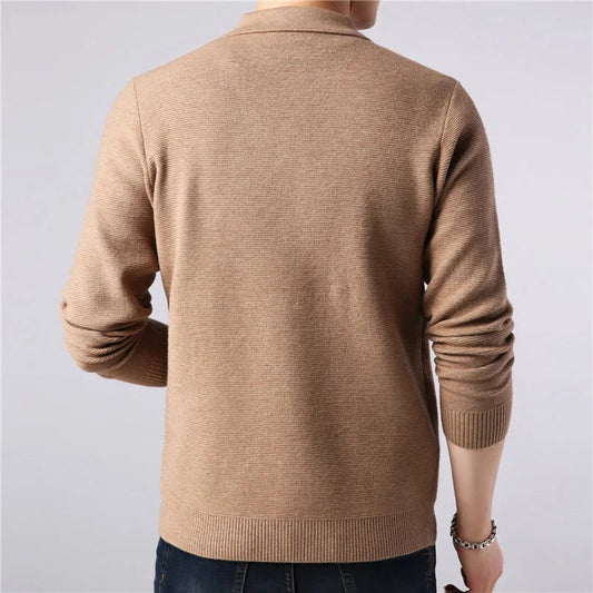 Image of Men's Button-Front Sweater Cardigan
