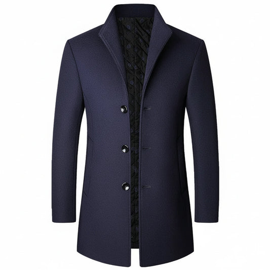 Men's Classic Three Button Formal Overcoat