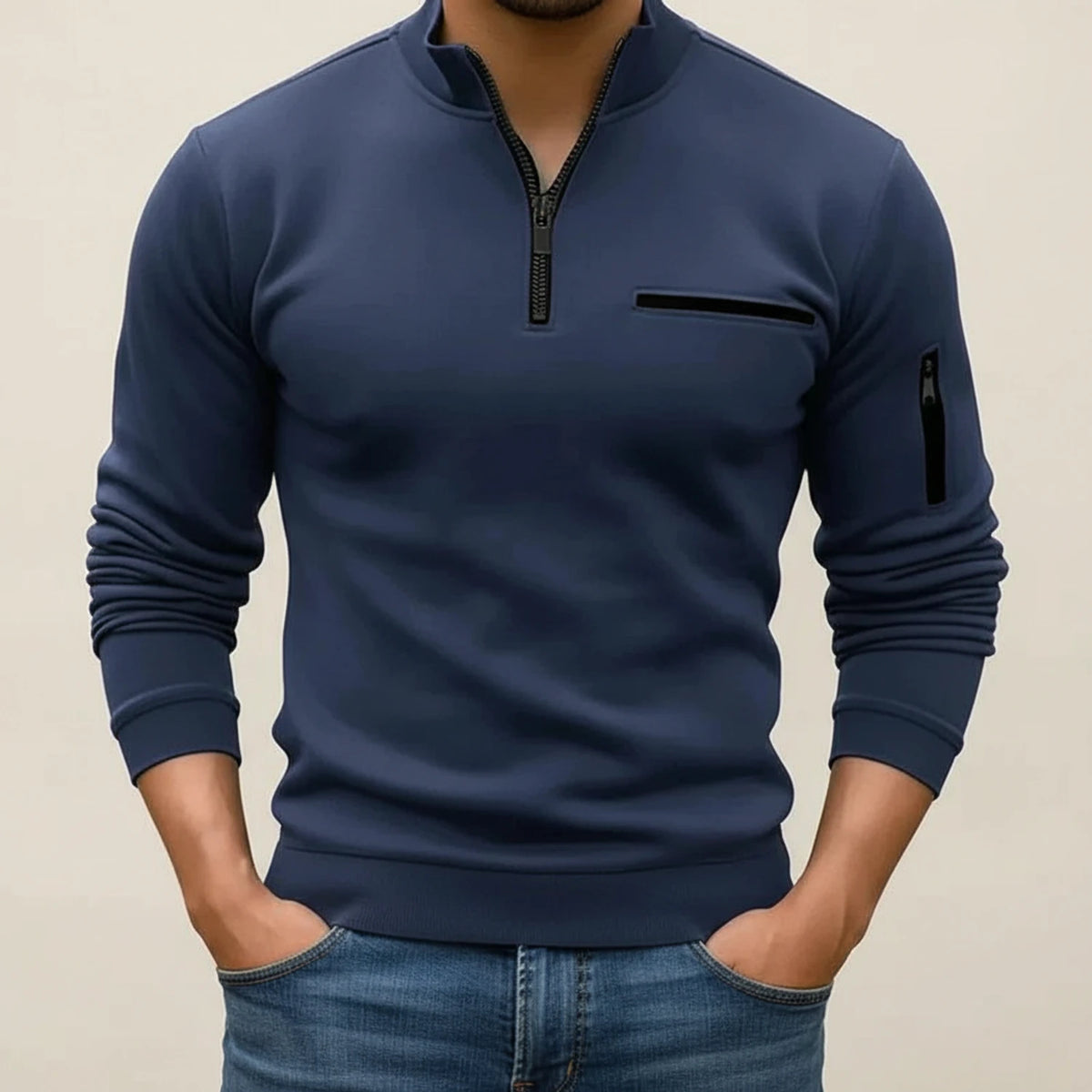 Men's Quarter Zip Sweater