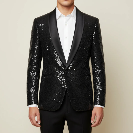 Men's Sequin Blazer Jacket