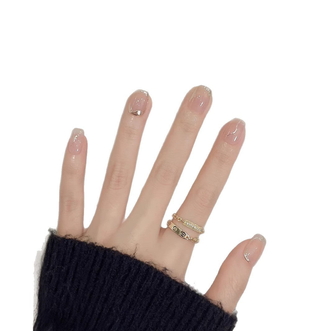 Natural Glossy Press-On Nails
