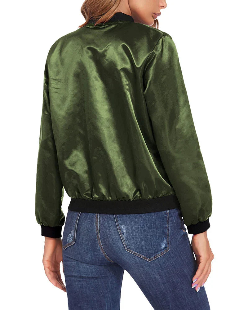 Women's Bomber Jacket | Lightweight & Comfortable