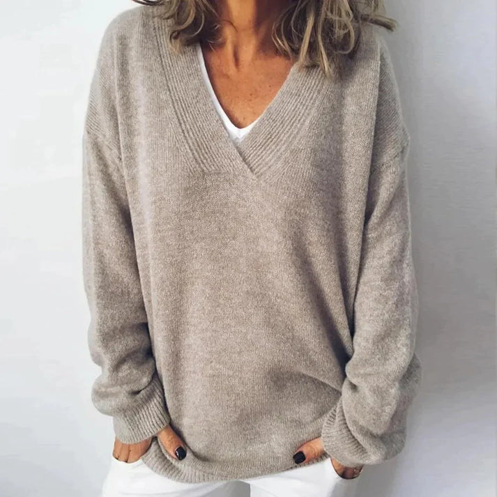 Women's Cashmere V-Neck Sweater