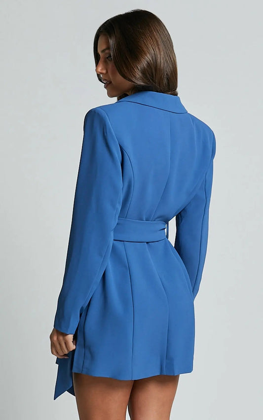 Image of Women's Belted Blazer Mini Dress