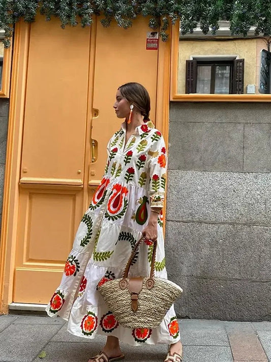 Image of Women's Floral Tiered Maxi Dress