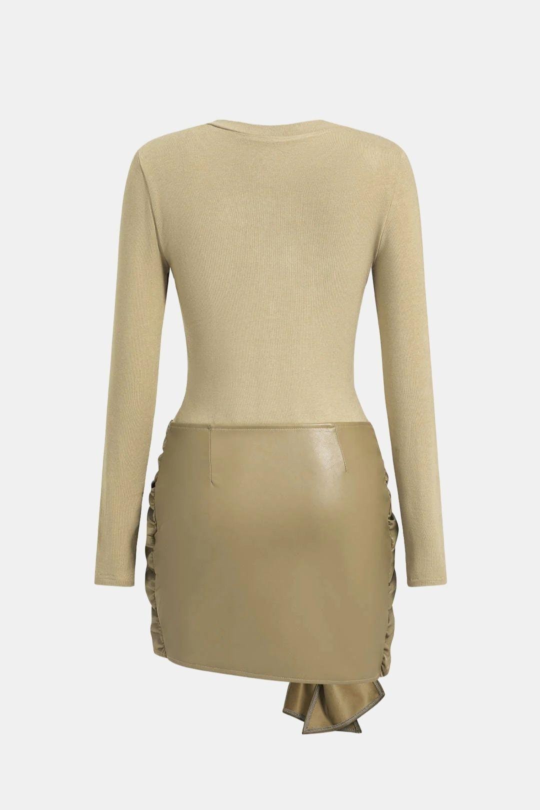 Image of Women's Long Sleeve Bodycon Mini Dress