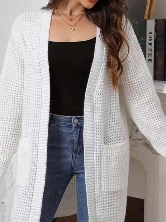Image of Women's Open Front Long Cardigan