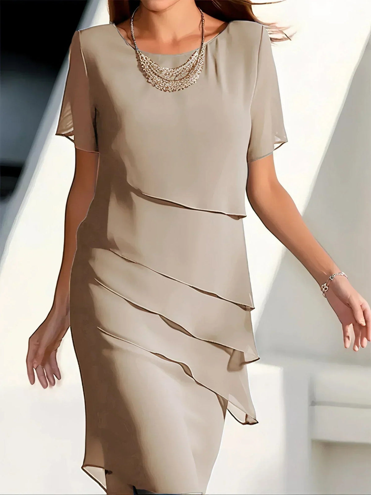 Image of Women's Tiered Midi Dress