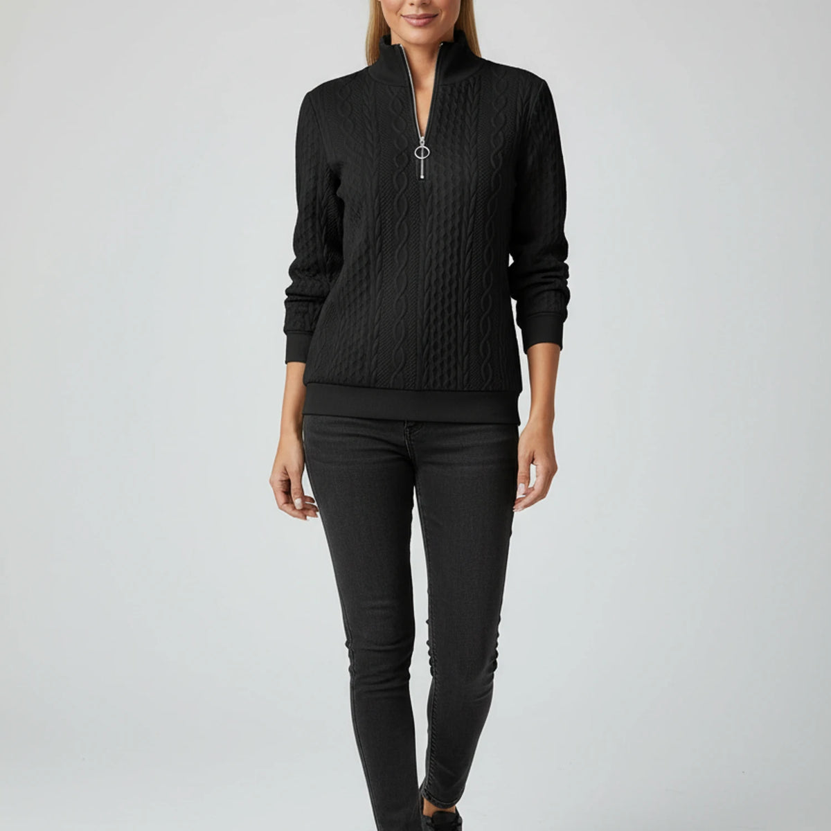 Women's Quarter Zip Sweater