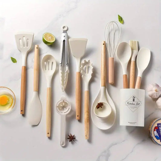 14-Piece Silicone Kitchen Utensil Set