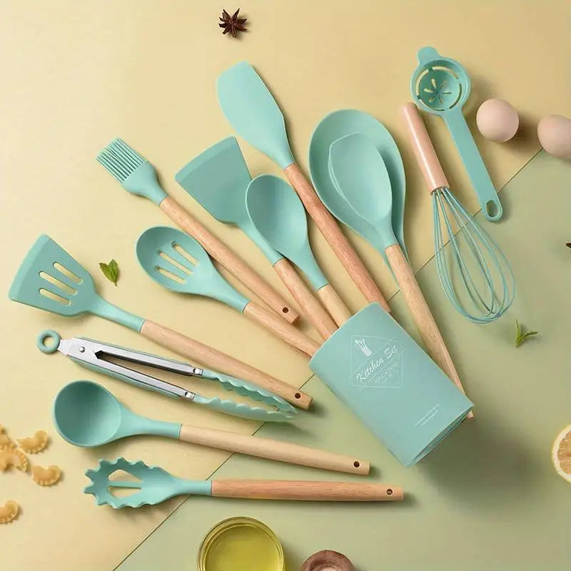 14-Piece Silicone Kitchen Utensil Set