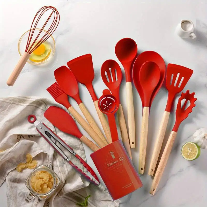 14-Piece Silicone Kitchen Utensil Set