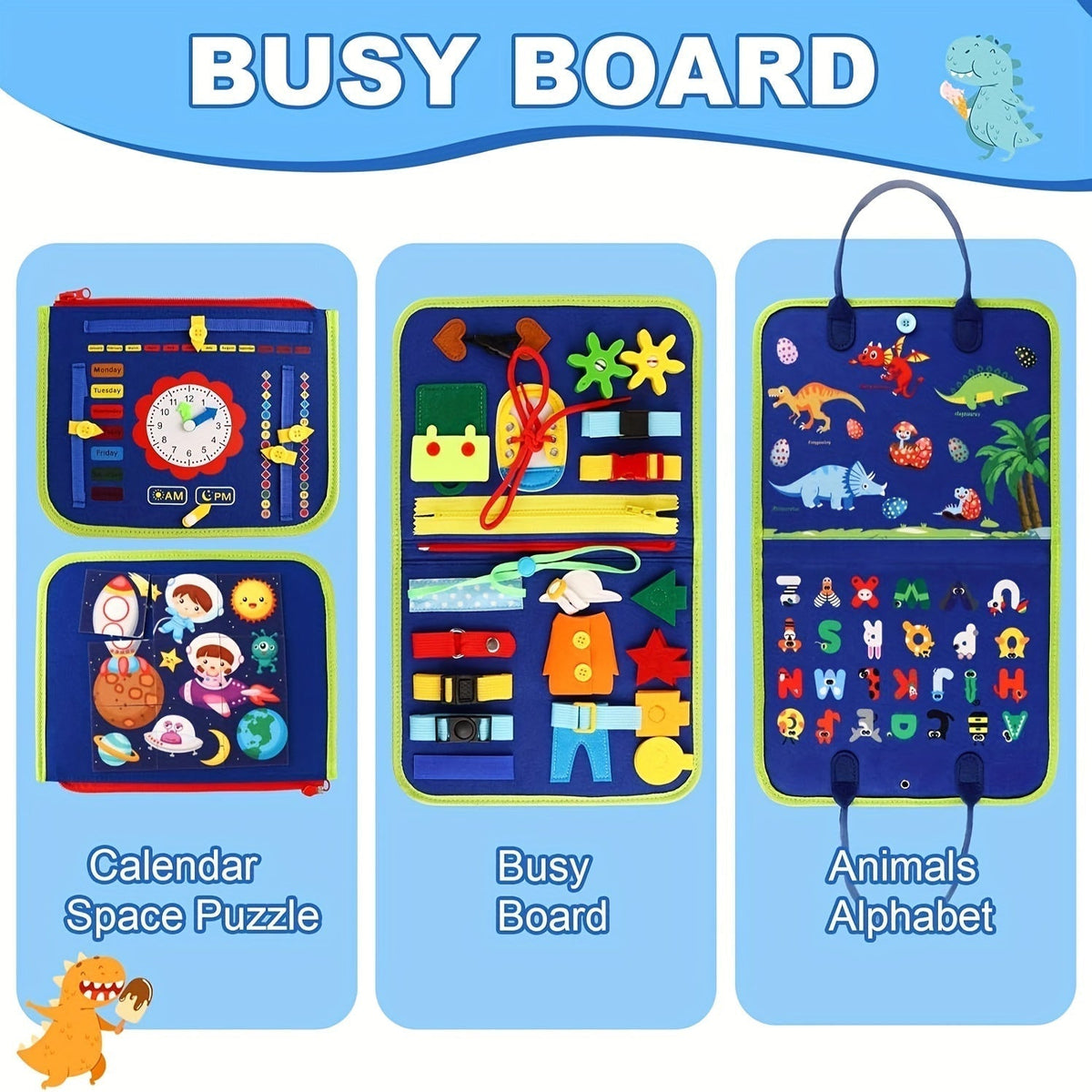 25-in-1 Press Panel - Educational Sensory Toy for Toddlers