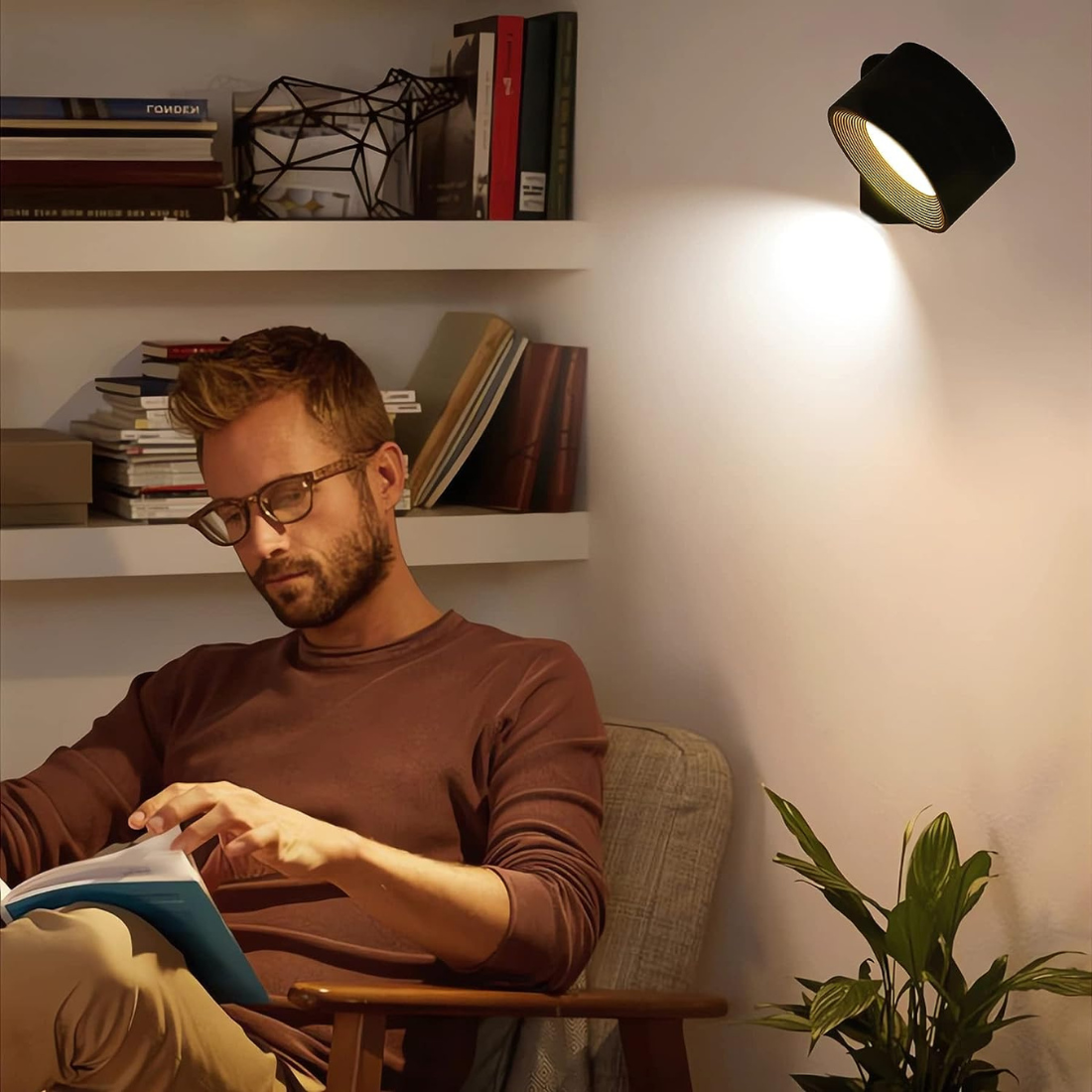 360° Wireless Wall Lamp with USB Charging