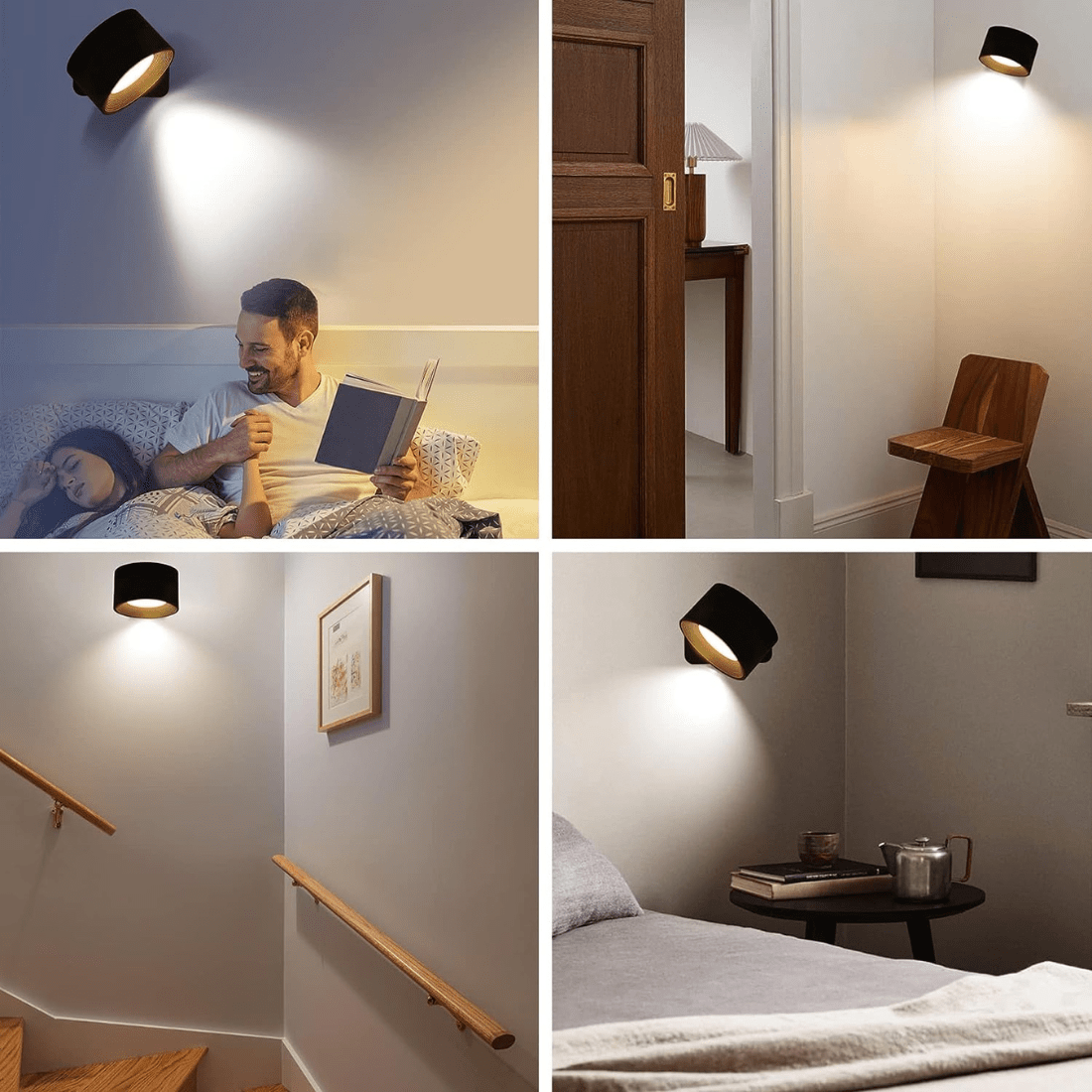 360° Wireless Wall Lamp with USB Charging
