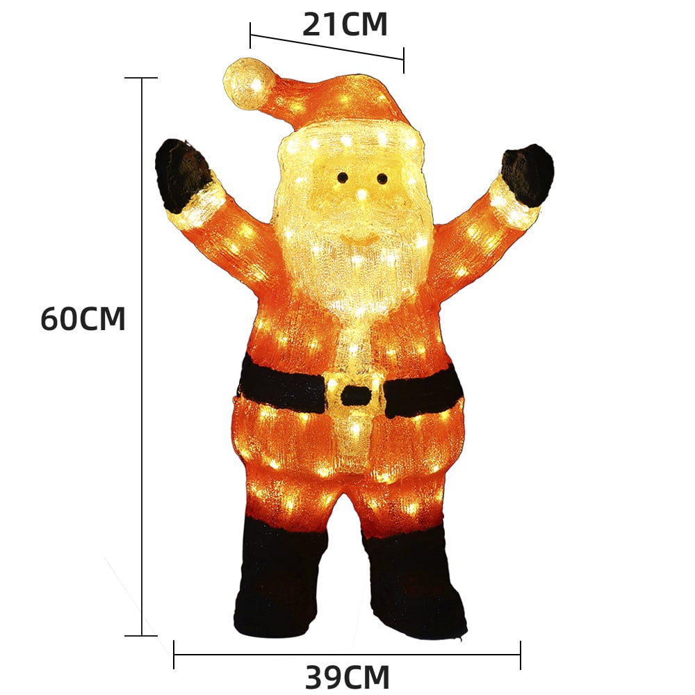60 Cm Santa Claus with LED Lights