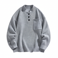 Men's Henley Pocket Sweater