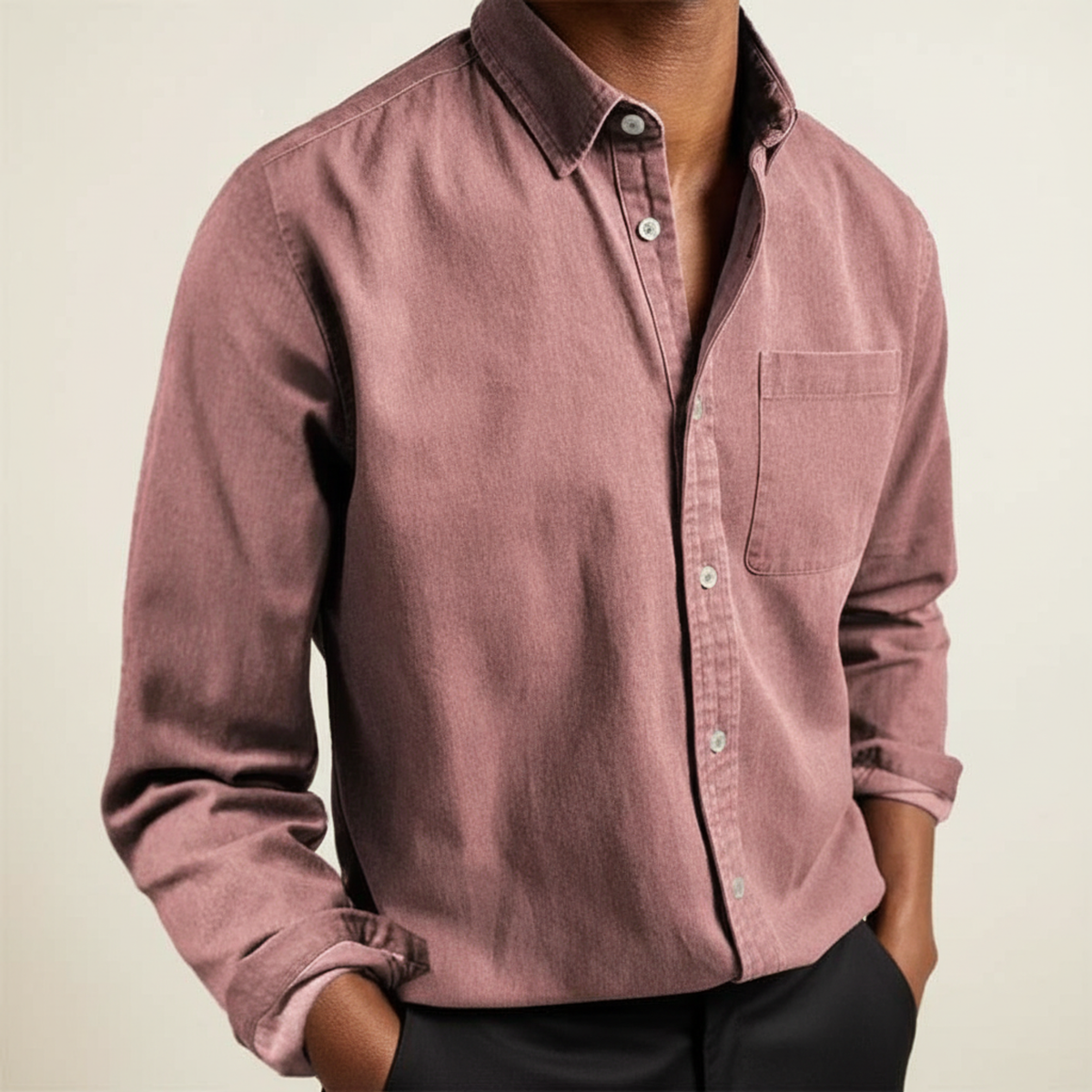 Men's Long-Sleeve Casual Shirt