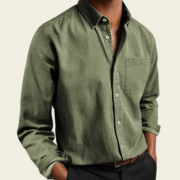 Men's Long-Sleeve Casual Shirt