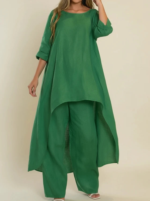 Women's Asymmetrical Loose Fit Set