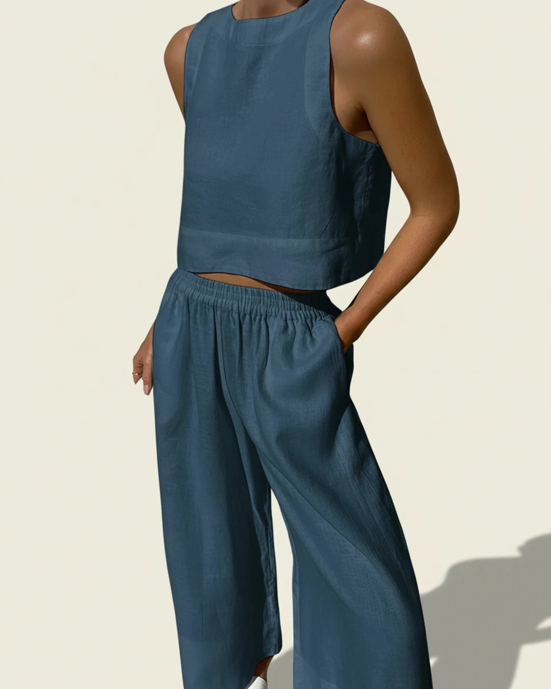 Women's Cropped Two-Piece Set