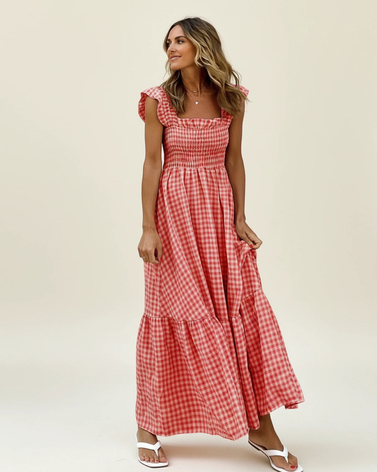 Women's Smocked Summer Maxi Dress