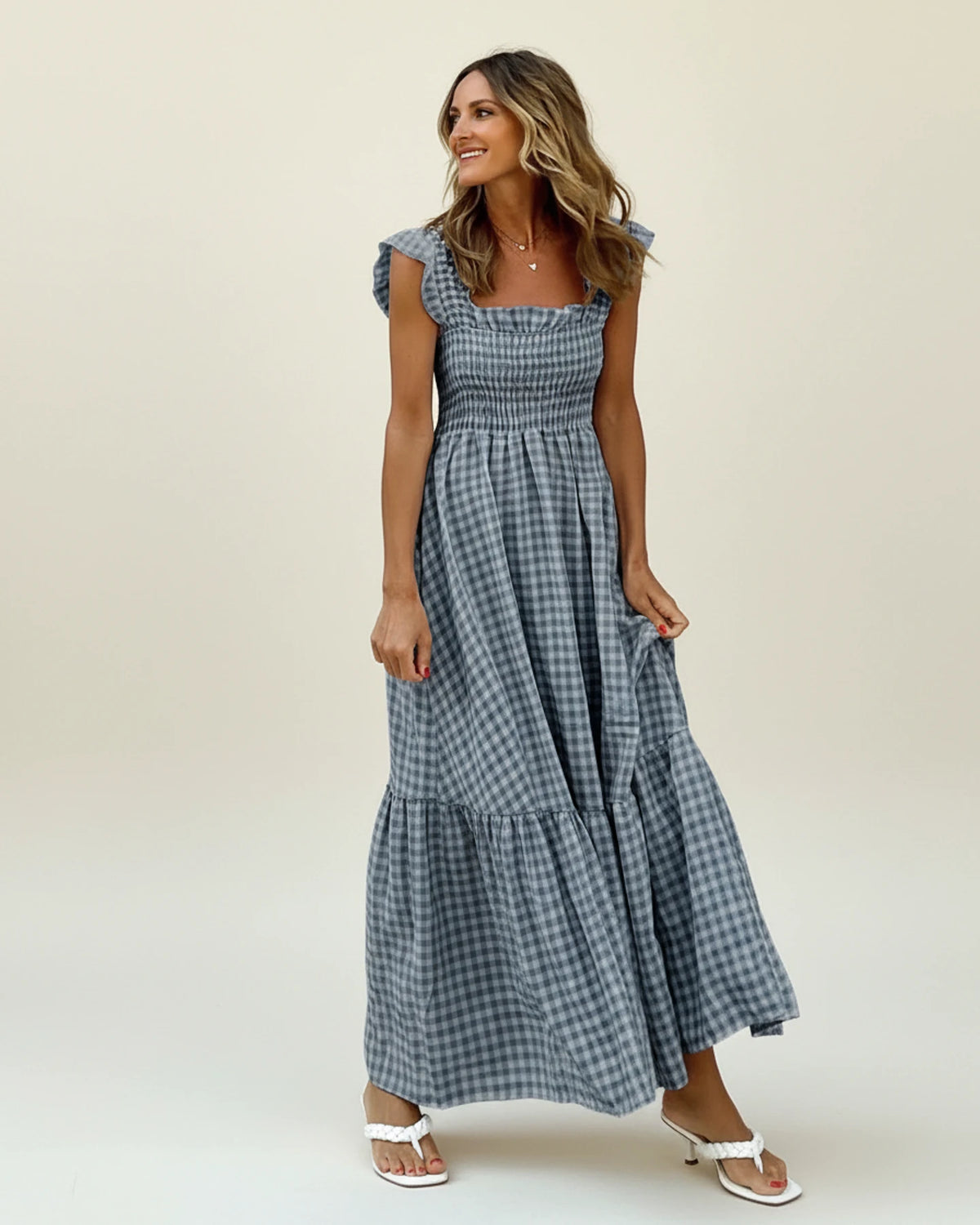 Women's Smocked Summer Maxi Dress