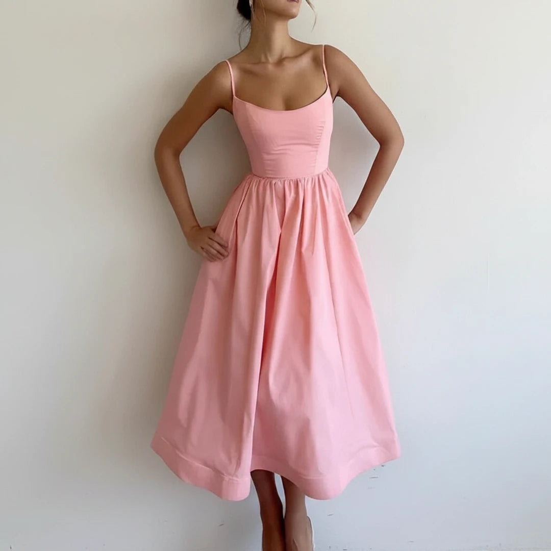 Women's A Line Midi Dress