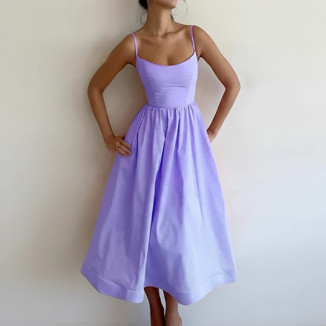 Women's A Line Midi Dress