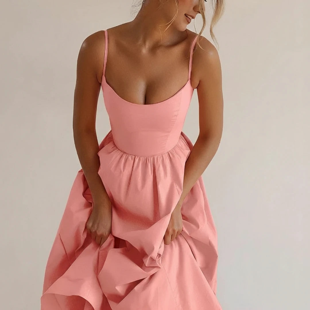 Women's A Line Midi Dress