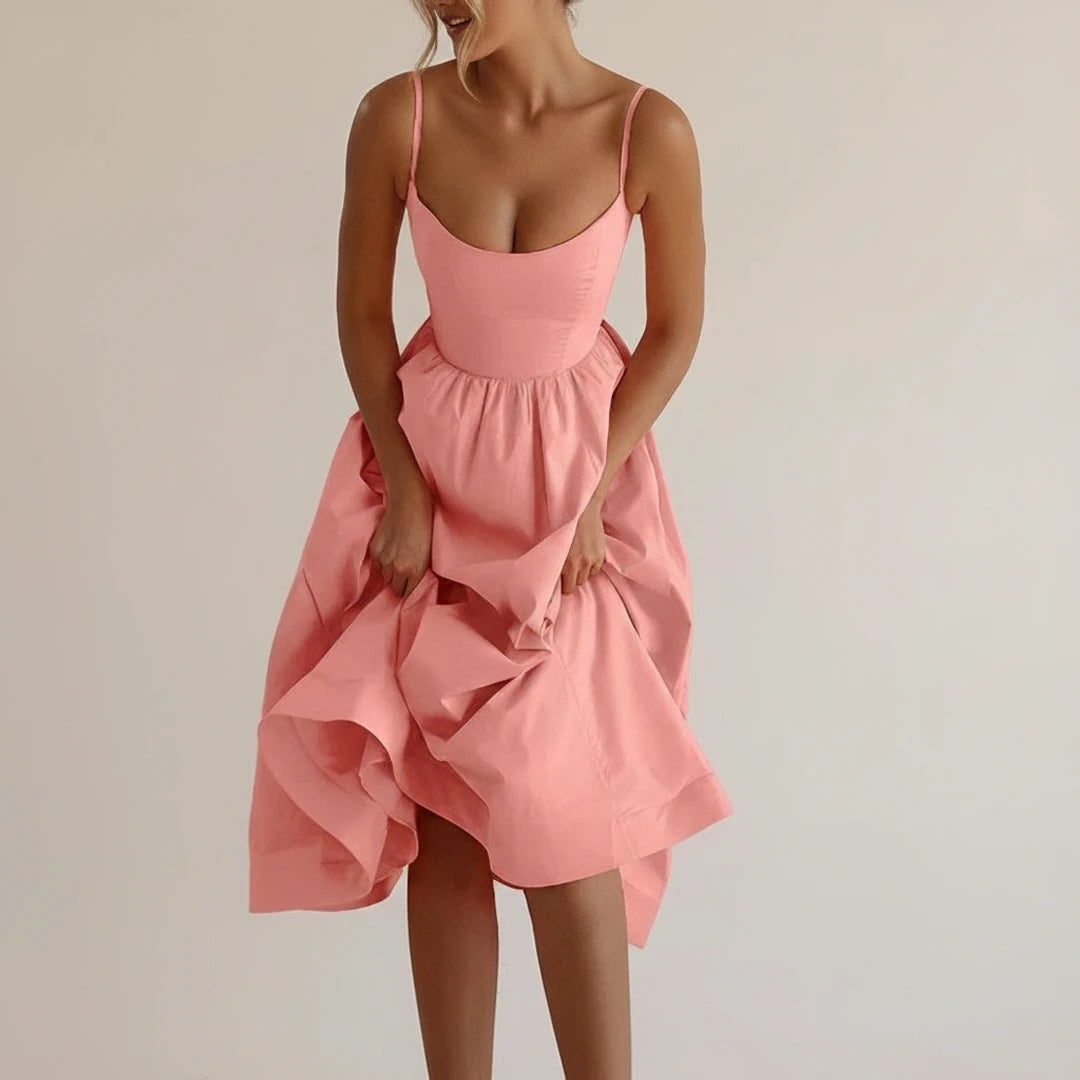 Women's A Line Midi Dress