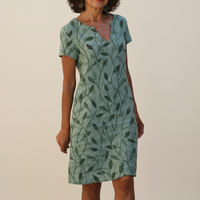 Women's Floral Cotton Midi Dress