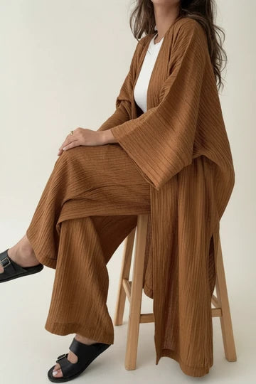 Women's Wide-Leg Pant Set