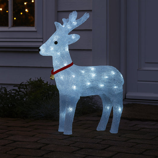 Acrylic Reindeer - Height 40 cm with LED Lights