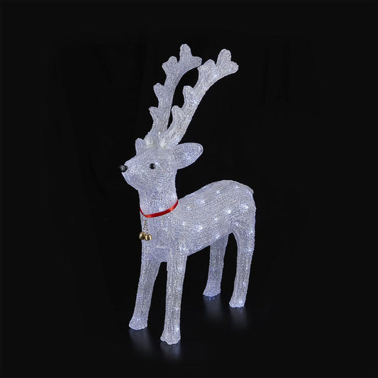 Acrylic Reindeer with LED Lights - Height 64 cm
