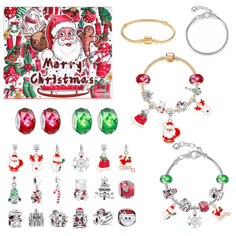 Advent Calendar | 24-Day Bracelet Set | DIY Jewelry Making Kit Creative Christmas Activity