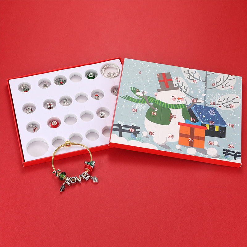 Advent Calendar | 24-Day Bracelet Set | DIY Jewelry Making Kit Creative Christmas Activity