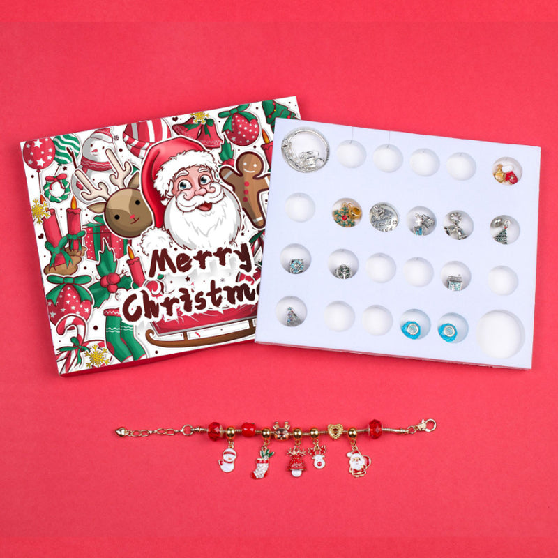 Advent Calendar | 24-Day Bracelet Set | DIY Jewelry Making Kit Creative Christmas Activity