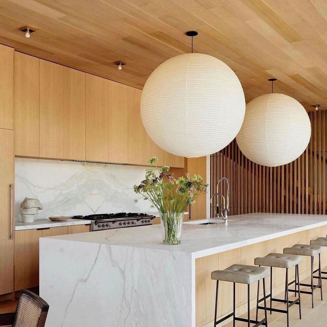Akari A Series Japanese Paper Pendant Light